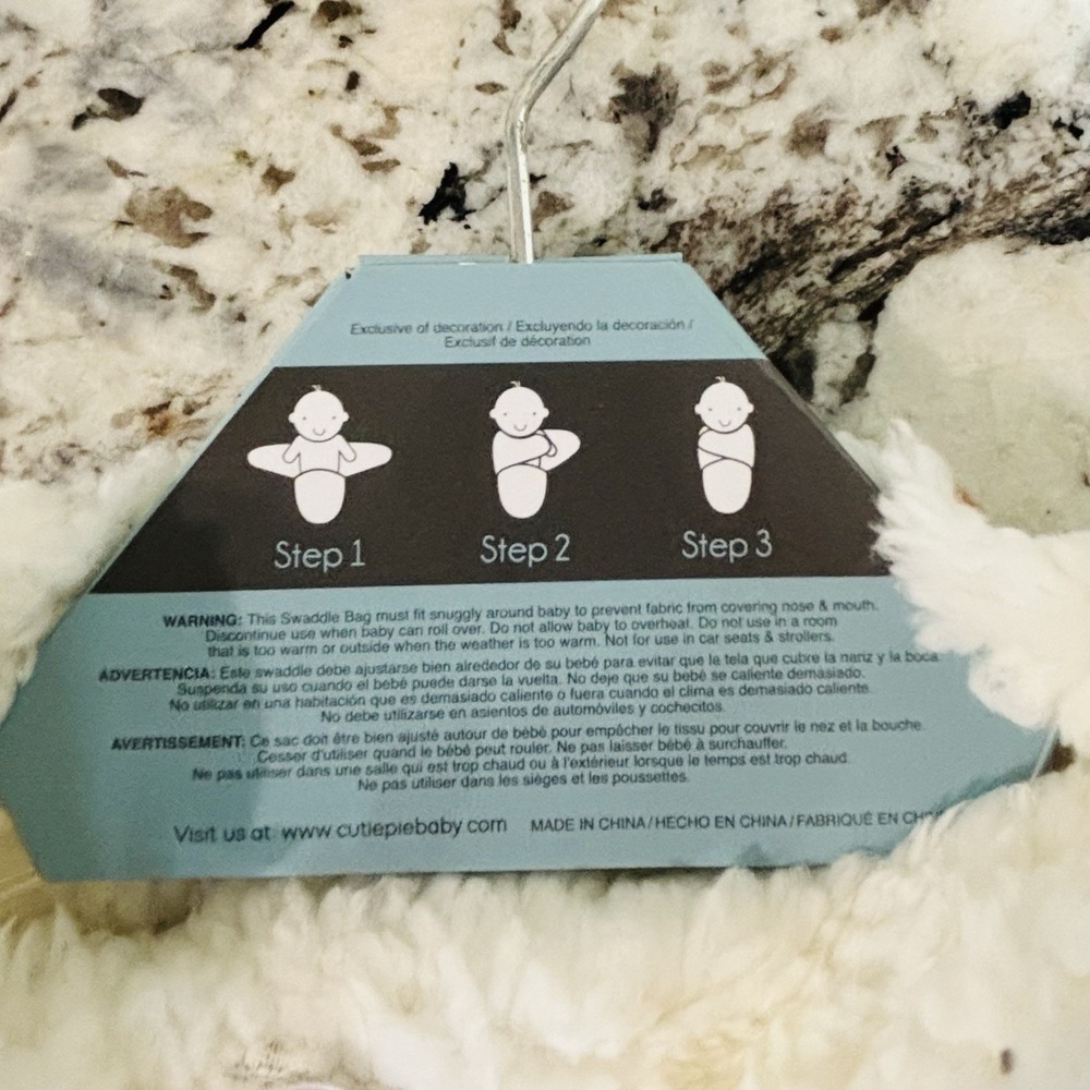 Sandy & Simon Forest Friends Baby Swaddle Blanket 0-3 Months Fleece Bear Fox NWT - Picture 8 of 9